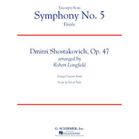 交響曲第5番より終楽章（抜粋）／ドミトリ・ショスタコーヴィチ(ロバート・ロングフィールド)【吹奏楽輸入楽譜】