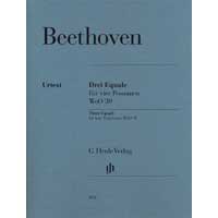 トロンボーン4重奏：3つのエクヴァーレ／ルートヴィヒ・ヴァン・ベートーヴェン（編集：エゴン・フォス）【アンサンブル輸入楽譜】