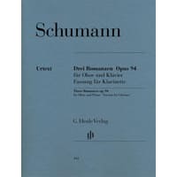 クラリネット＆ピアノ：3つのロマンス Op.94／ロベルト・シューマン【ソロ輸入楽譜】