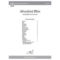 Abundant Bliss （スコアのみ）／マシュー・R・パトナム【吹奏楽輸入楽譜】