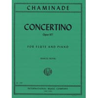 フルート＆ピアノ：コンチェルティーノ Op. 107 ／セシル・シャミナード（編集：マルセル・モイーズ）【ソロ輸入楽譜】