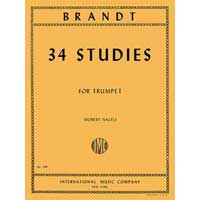トランペット教則本：34の練習曲／ヴァシリー・ブラント（編集：ロバート・ナゲル）【ソロ輸入楽譜（教則）】