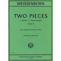 バスーン＆ピアノ：2つの小品 Op.9 ／ユリウス・ワイセンボーン(バーナード・ガーフィールド)【ソロ輸入楽譜】