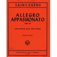 コントラバス＆ピアノ：アレグロ・アパッショナート　Op.43／C.サン＝サーンス(編集：スチュアート・サンキー)【ソロ輸入楽譜】