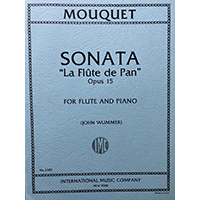 フルート＆ピアノ：ソナタ パンの笛 Op.15（ｲﾝﾀｰﾅｼｮﾅﾙ・ﾐｭｰｼﾞｯｸ社版）／ジュール・ムーケ（編集：ジョン・ワマー）【ソロ輸入楽譜】