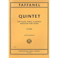 木管五重奏：木管五重奏曲 ト短調（スコアのみ）／ポール・タファネル(ドン・スチュワート)【アンサンブル輸入楽譜】