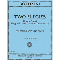 コントラバス＆ピアノ：2つのエレジー／ジョヴァンニ・ボッテジーニ（トーマス・マーティン）【ソロ輸入楽譜】
