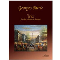 木管3重奏：オーボエ、クラリネット、ファゴットのための三重奏曲／ジョルジュ・オーリック【アンサンブル輸入楽譜】