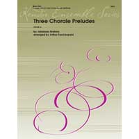 金管3重奏：3つのコラール前奏曲／ヨハネス・ブラームス（アーサー・フラッケンポール）【アンサンブル輸入楽譜】