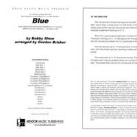 ブルー（スコアのみ）／ボビー・シュー（ゴードン・ブリスカー）【ジャズ輸入楽譜】