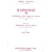 アルト・サクソフォーン＆ピアノ：ラプソディ Op.92／ピエール・ヴェローヌ【ソロ輸入楽譜】