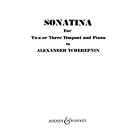 ティンパニ&ピアノ：ティンパニのためのソナチネ／アレクサンドル・チェレプニン【ソロ輸入楽譜】