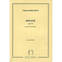 無伴奏オーボエ：オーボエ・ソナタ Op.58／シャルル・ケクラン【ソロ輸入楽譜】