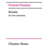 クラリネット2重奏：2本のクラリネットのためのソナタ／フランシス・プーランク【デュオ輸入楽譜】