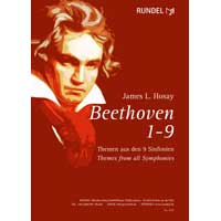 ベートーヴェン1-9～9つの交響曲の主題による／ルートヴィヒ・ヴァン・ベートーヴェン、ジェームズ・J・ホゼイ【吹奏楽輸入楽譜】