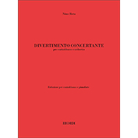 コントラバス＆ピアノ：協奏的ディヴェルティメント／ニーノ・ロータ【ソロ輸入楽譜】