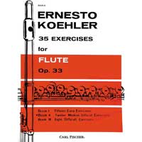 フルート教則本：35の練習曲 第2巻／エルネスト・ケーラー【ソロ輸入楽譜（教則）】