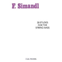 コントラバス＆ピアノ：30の練習曲／フランツ・シマンドル【ソロ輸入楽譜】