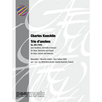 木管３重奏：トリオ・ダンシュ（三重奏曲） op.06／シャルル・ケクラン(オットー・ニース)【アンサンブル輸入楽譜】