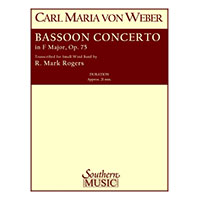 バスーン協奏曲（スコアのみ）／カール・マリア・フォン・ウェーバー(マーク・ロジャース)【吹奏楽輸入楽譜】