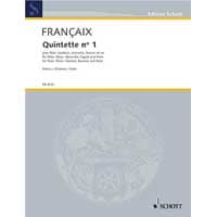 木管5重奏：木管5重奏曲（パート譜のみ）／ジャン・フランセ【アンサンブル輸入楽譜】