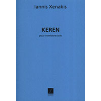 無伴奏トロンボーン（or チューバ）：ケレン（スコアのみ）／ヤニス・クセナキス【ソロ輸入楽譜】
