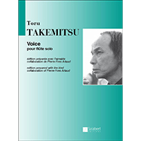 無伴奏フルート：ヴォイス／武満徹【ソロ輸入楽譜】