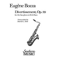 アルト・サクソフォーン＆ピアノ：ディヴェルティスマン【アルト･サクソフォーン版】／ウジェーヌ・ボザ(デイヴィッド・ハイト)【ソロ輸入楽譜】