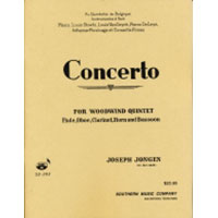 木管5重奏：木管五重奏のための協奏曲／ジョゼフ・ジョンゲン【アンサンブル輸入楽譜】