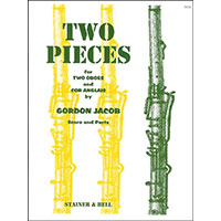 2 オーボエ&イングリッシュ・ホルン：2つの小品／ゴードン・ジェイコブ【アンサンブル輸入楽譜】