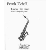 サクソフォーン4重奏：アウト・オブ・ザ・ブルー／フランク・ティケリ【アンサンブル輸入楽譜】