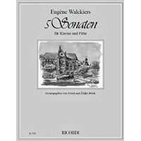フルート＆ピアノ：フルート・ソナタ　1-5 セット／ウジェーヌ・ワルキエ【ソロ輸入楽譜】