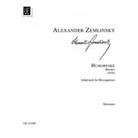 木管5重奏：ユーモレスク（スコアのみ）／アレクサンダー・フォン・ツェムリンスキー【アンサンブル輸入楽譜】