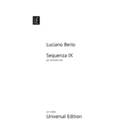 無伴奏クラリネット：セクエンツァ 9A／ルチアーノ・ベリオ【ソロ輸入楽譜】