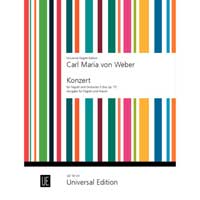 ファゴット＆ピアノ：ファゴット協奏曲 Op.75／カール・マリア・フォン・ウェーバー（編集：ウィリアム・ウォーターハウス）【ソロ輸入楽譜】