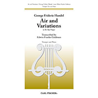 トランペット3重奏＆ピアノ：アリア＆変奏曲 変ロ長調(トランペット3重奏版）（パート譜のみ）／ゲオルク・フリードリヒ・ヘンデル(リチャード・ ゴールドマン)【アンサンブル輸入楽譜】