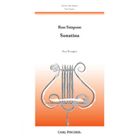 トランペット4重奏：4本のトランペットのための「ソナチネ」／ロン・シンプソン【アンサンブル輸入楽譜】