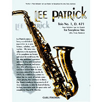 サクソフォーン3重奏：トリオ 第1番 D. 471／フランツ・シューベルト(リー・パトリック)【アンサンブル輸入楽譜】