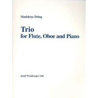 フルート、オーボエ＆ピアノ：フルート、オーボエとピアノのための三重奏曲／マデリーン・ドリング【デュオ輸入楽譜】