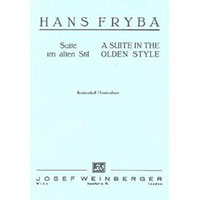 無伴奏コントラバス：無伴奏コントラバスのための古い様式による組曲／ハンス・フリーバ【ソロ輸入楽譜】