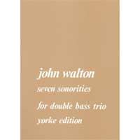 コントラバス3重奏：7つのソノリティ、3つのコントラバスのための／ジョン・ウォルトン【アンサンブル輸入楽譜】