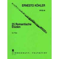 フルート教則本：25のロマンティック エチュード Op.66／エルネスト・ケーラー【ソロ輸入楽譜（教則）】